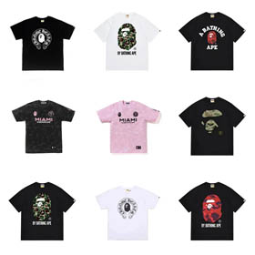 Bape x Tee corações cromo